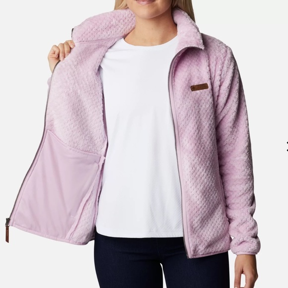 NWT ( Columbia) Ladies fleas jacket size L light, pink color - Picture 5 of 17